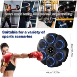 machine de boxe musicale murale interactive intelligente bluetooth à 6 cibles avec gants