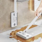 mini balai de nettoyage plat en microfibre 3en1 à tête rotative 360°