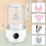 mini machine à laver portable rechargeable 1l