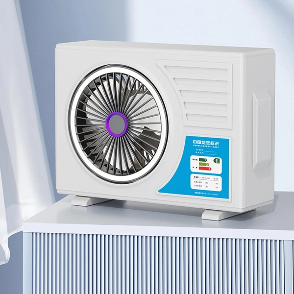 mini ventilateur de bureau usb avec lumière led design unité extérieure de climatiseur