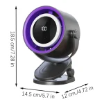 Mini Ventilateur de Table & Mural à Clip Silencieux Rechargeable USB avec Écran LED – Image 6
