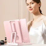 Miroir de Maquillage Pliable LED à 3 Volets – Éclairage Tactile & Lentilles Lavables – Image 2
