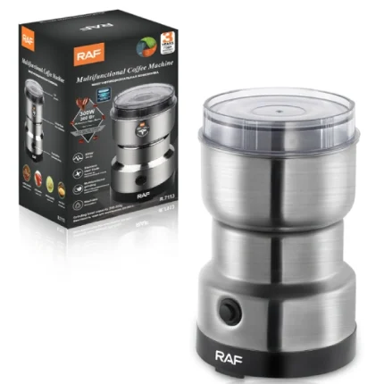 moulin à café et épices électrique broyeur multifonction en acier inoxydable raf r7113 300w 300g