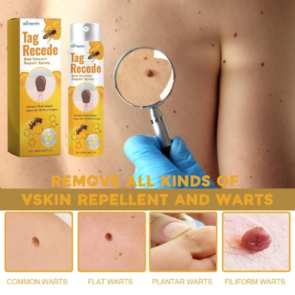 tag recede spray de traitement peau cutané anti-taches au venin d'abeille