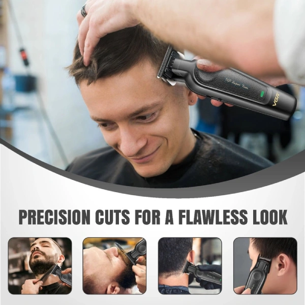 tondeuse à cheveux et barbe professionnelle sans fil rechargeable vgr v-995