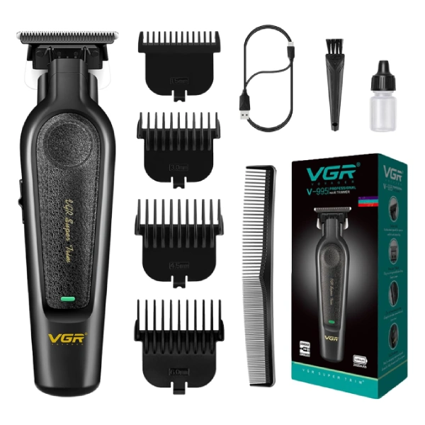 tondeuse à cheveux et barbe professionnelle sans fil rechargeable vgr v-995