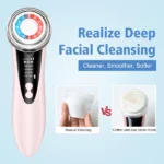appareil de massage et nettoyage anti-rides lifting visage cou avec photothérapie led et ems USUIELIGHT