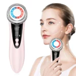 appareil de massage et nettoyage anti-rides lifting visage cou avec photothérapie led et ems USUIELIGHT