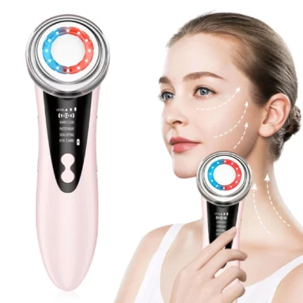 appareil de massage et nettoyage anti-rides lifting visage cou avec photothérapie led et ems USUIELIGHT