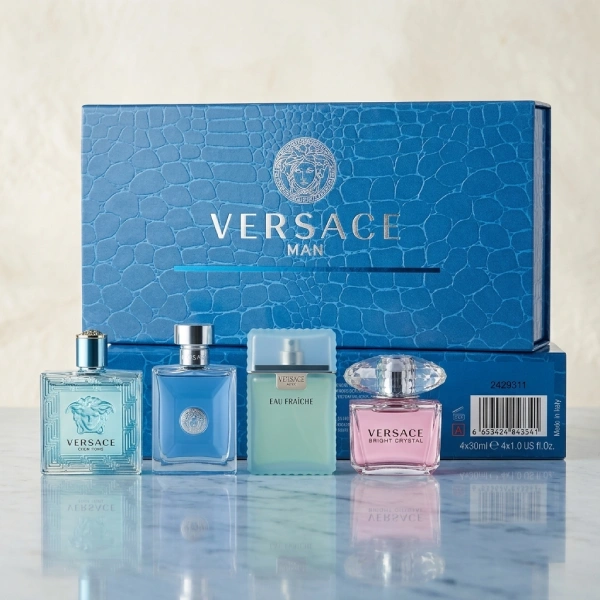 coffret parfums miniatures versace man 4 30ml eau de toilette au meilleur prix