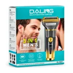 daling dl-9247 tondeuse rasoir cheveux barbe nez rechargeable multifonction 3en1