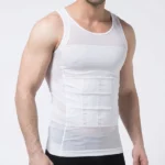 débardeur de compression gainant amincissant pour homme just one shapers blanc