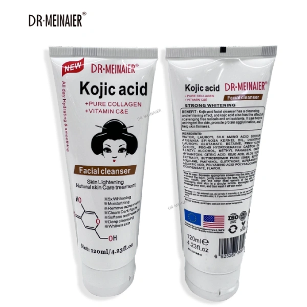 gel nettoyant éclaircissant hydratant visage à l'acide kojique kojic acid facial cleanser dr meinaier 120ml