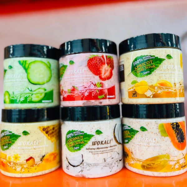 gommage corporel naturel wokali body scrub 500ml