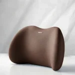 support lombaire ergonomique en mousse à mémoire de forme marron pour siège de voiture et bureau