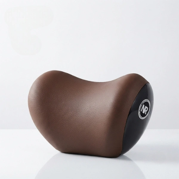 appui-tête en mousse à mémoire de forme marron pour siège de voiture et bureau
