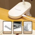 lampe de bureau à pince avec col de cygne flexible 360° usb