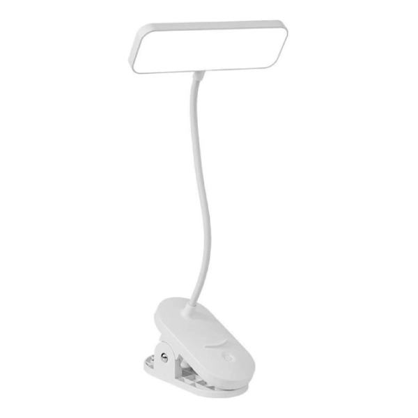 lampe de bureau à pince avec col de cygne flexible 360° usb