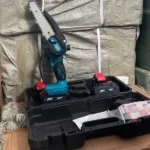 tronçonneuse électrique sans fil 6 pouces yovlet avec 2 batteries 36v et réservoir d'huile