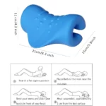 Oreiller de Traction Cervicale pour Relaxation Cou & Épaules - Bleu – Image 5
