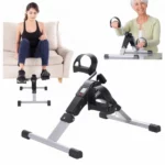 mini vélo pédalier d'exercice pliable 2en1 pour bras et jambes avec écran lcd