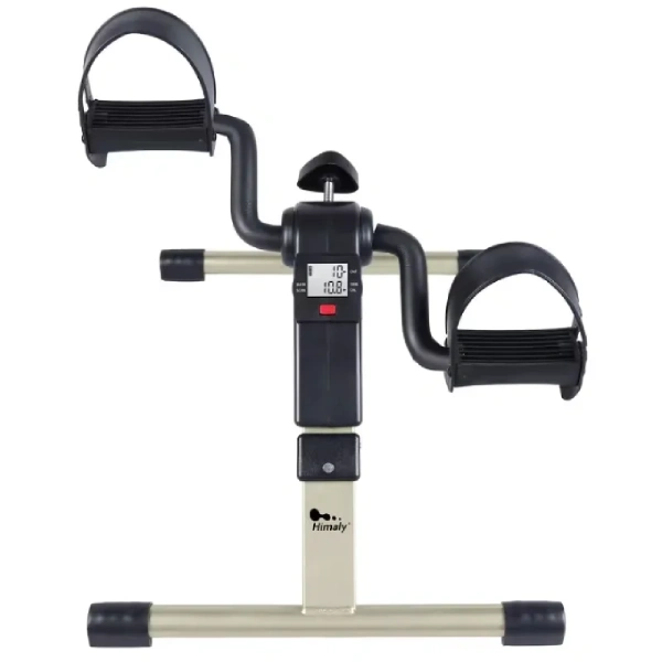 mini vélo pédalier d'exercice pliable 2en1 pour bras et jambes avec écran lcd