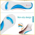 semelles en gel silicone transparentes autocollantes pour talons hauts et chaussures, confort et soutien de la voûte plantaire