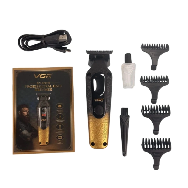 tondeuse cheveux et barbe professionnelle sans fil rechargeable vgr v-879t