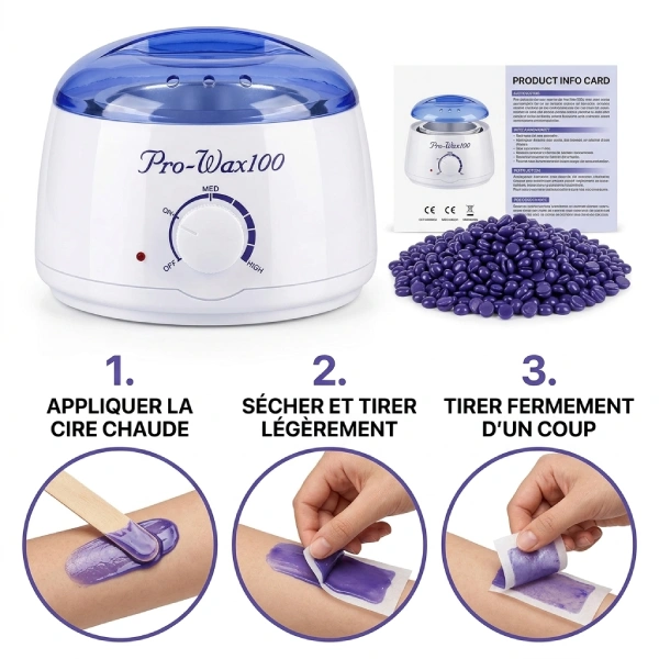 appareil chauffe-cire électrique pro-wax 100 500ml