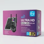 caméra de surveillance solaire 4g double objectif ptz 8mp ultra hd ubox