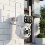 caméra de surveillance wifi ptz double objectif lens 6mp full hd jortan jt-8660