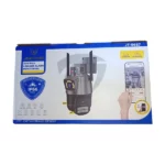 caméra de surveillance wifi extérieure double objectif full hd 6mp jortan jt-9687 gris