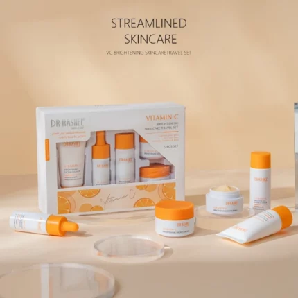 coffret de soins éclaircissant anti-âge vitamine c dr rashel vitamin c brightening skin care set 5 pièces