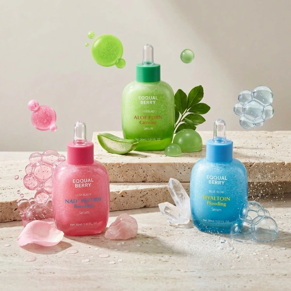 eqqualberry sérum visage lush blush green aid blue blow 30ml