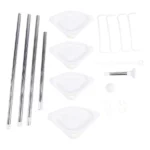 Étagère d'Angle Télescopique de Salle de Bain à 4 Niveaux – Image 3