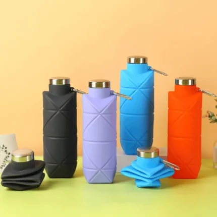 gourde pliable en silicone écologique étanche sans bpa 700ml