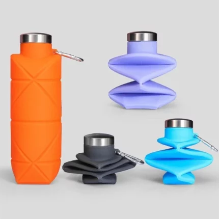 gourde pliable en silicone écologique étanche sans bpa 700ml