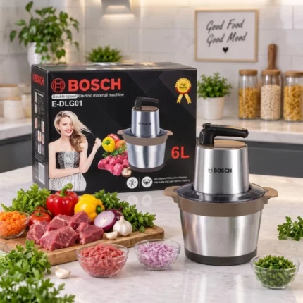 hachoir électrique en acier inoxydable bosch e-dlg01 6l