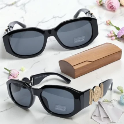 lunettes de soleil versace medusa biggie noir or