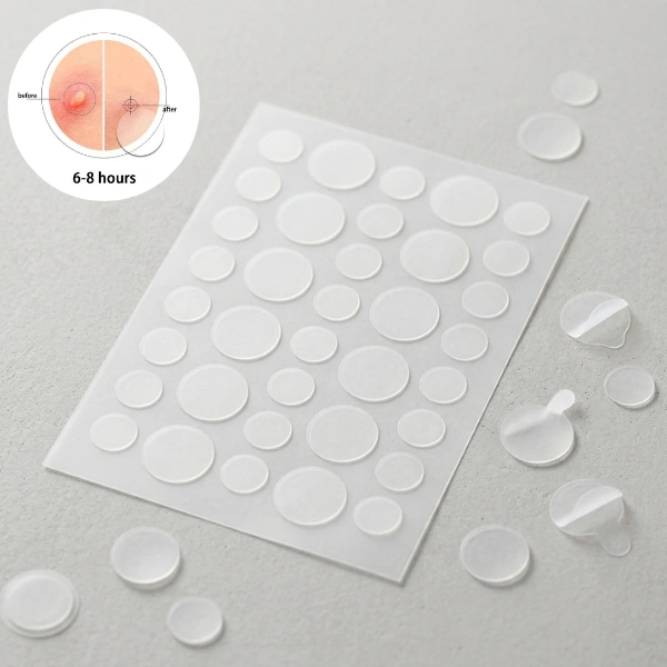 patchs anti-boutons hydrocolloïdes invisibles pimple patches anti-acné