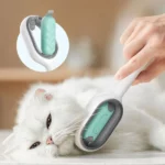 peigne d'épilation anti-poils brosse de toilettage 4en1 avec réservoir d'eau pour animaux de compagnie chats chiens