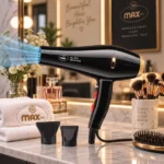 sèche-cheveux professionnel turbo 6000w noir max bra n°809