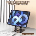 Support Métallique Pliable Rotatif à 360° pour Tablette et Ordinateur Portable – Image 4