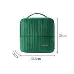 trousse sac à main de maquillage cosmétique vertical tendance en velours hollandais