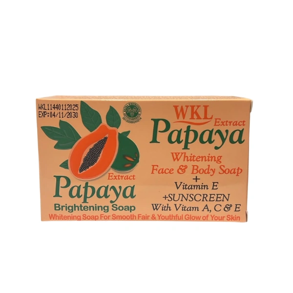 wkl papaya extract savon éclaircissant visage et corps