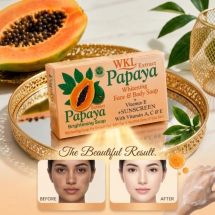 wkl papaya extract savon éclaircissant visage et corps